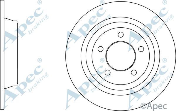 APEC BRAKING stabdžių diskas DSK3122